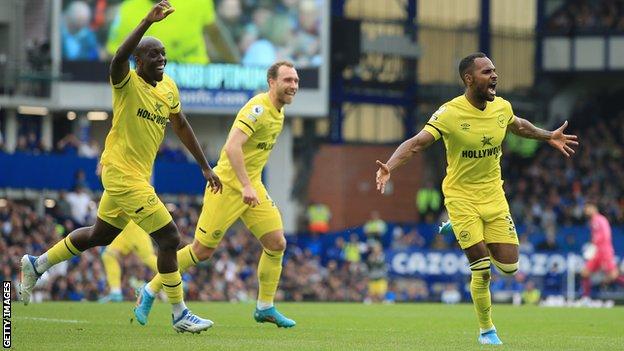 Rico Henry celebrates goal