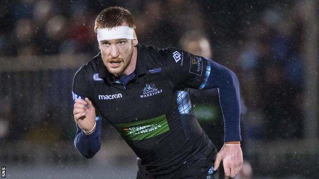 Rob Harley in action for Glasgow against Cheetahs earlier this month