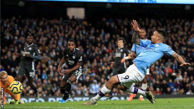 Manchester City 3 1 Leicester City Champions Come From Behind To Win Bbc Sport