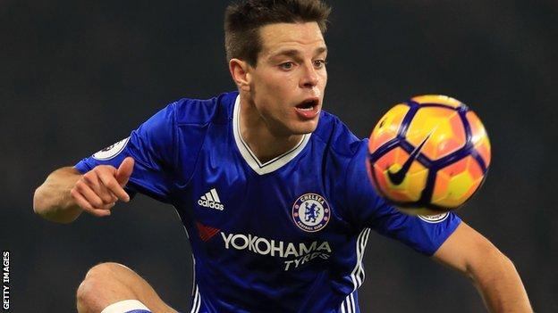 Chelsea defender Cesar Azpilicueta