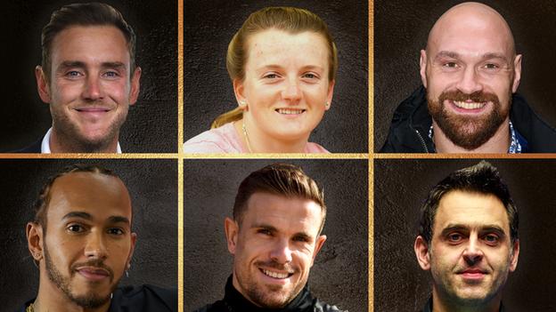 The contenders for BBC Sports Personality of the Year: Stuart Broad, Hollie Doyle, Tyson Fury, Lewis Hamilton, Jordan Henderson, Ronnie O'Sullivan