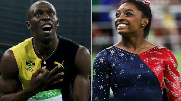 Usain Bolt and Simone Biles