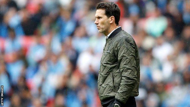 Gareth Taylor en el estadio de Wembley