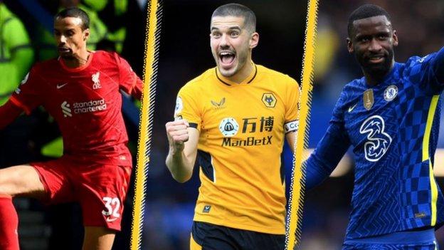 Joel Matip (Liverpool), Conor Coady (Wolves), Antonio Rudiger (Chelsea)