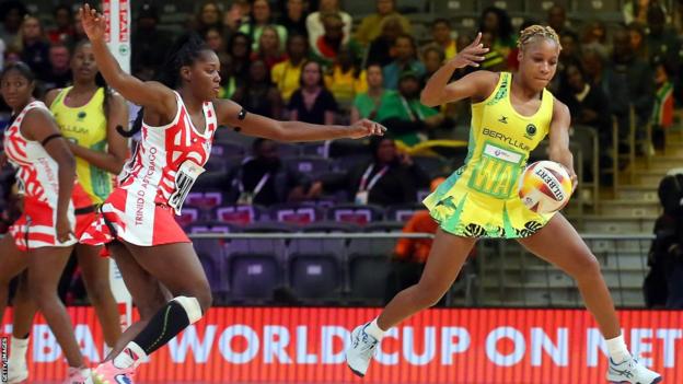 Adean Thomas of Jamaica controls the ball