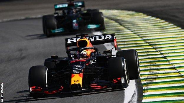 Max Verstappen et Lewis Hamilton, Grand Prix de Sao Paulo