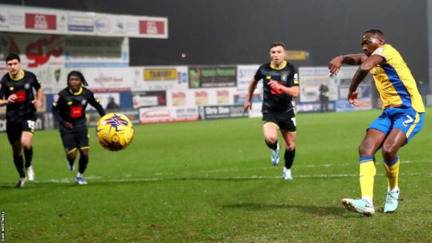 Lucas Akins got the Stag party started with his 13th minute penalty