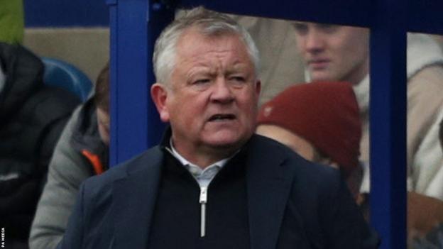 Chris Wilder on the touchline