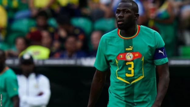 Kalidou Koulibaly playing for Senegal