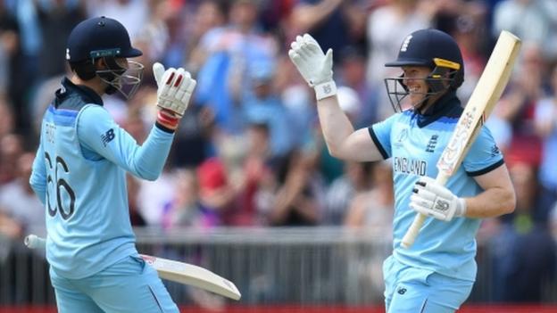 Cricket World Cup: Eoin Morgan's record-breaking hundred and #PrayforRichard