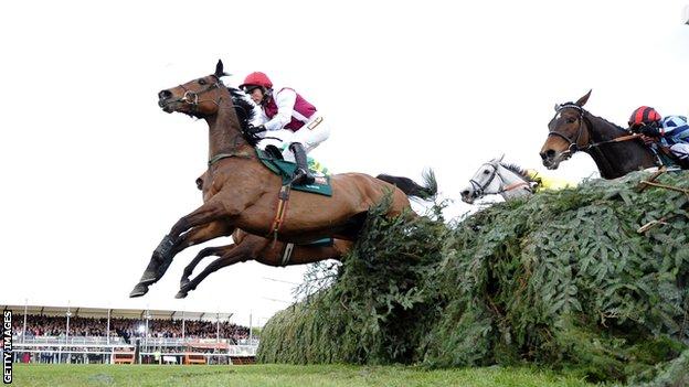 Katie Walsh riding Seabass in the 2012 Grand National