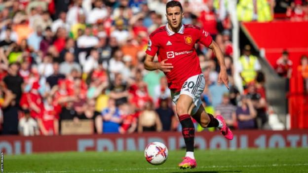 Diogo Dalot in action for Manchester United at Old Trafford