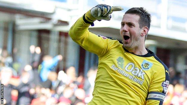 Burnley goalkeeper Tom Heaton