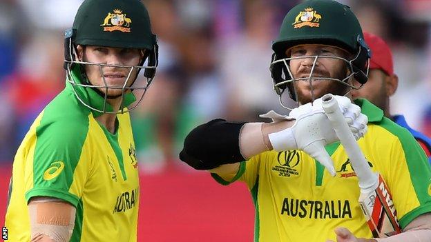 Australia's Steve Smith and David Warner