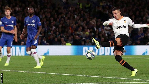 Rodrigo scores against Chelsea