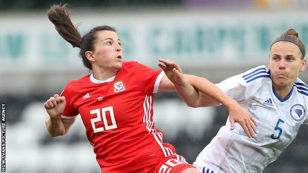 Forward Helen Ward has scored 42 goals for Wales in 70 internationals
