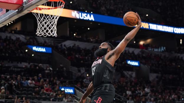 James Harden dunk ruled out as Houston Rockets lose to San Antonio Spurs in Texas thumbnail