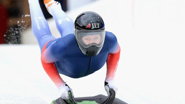 What medal will defending champion Lizzy Yarnold achieve in the 2018 Winter Olympics?