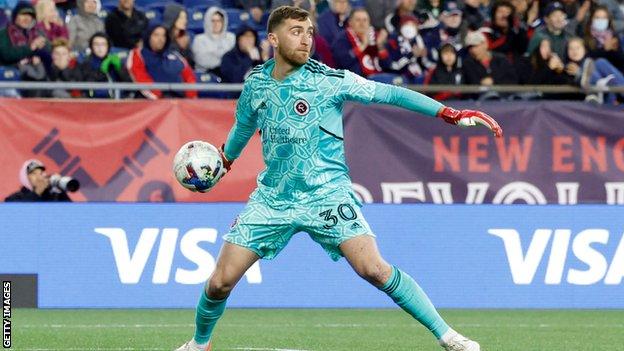 Matt Turner playing for New England Revolution