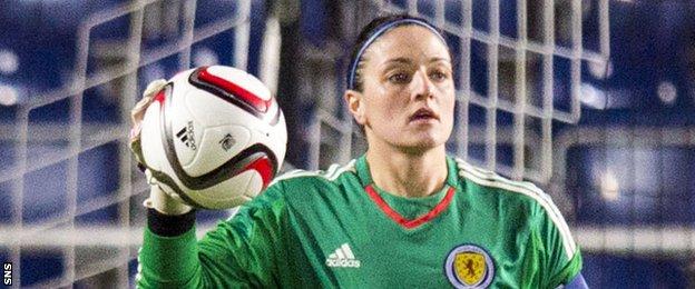 Scotland goalkeeper Gemma Fay