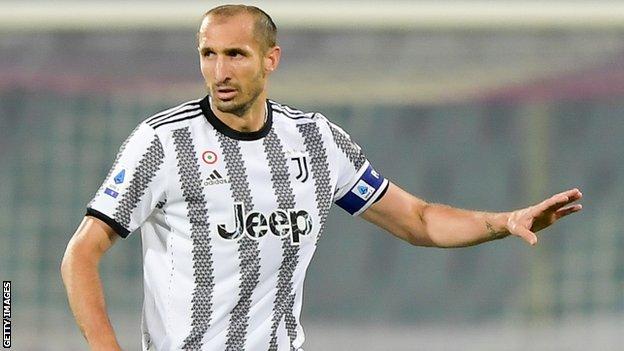 Giorgio Chiellini in action for Juventus