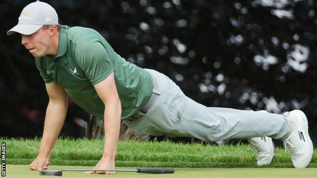 Matt Fitzpatrick at the US Open