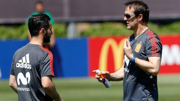 Julen Lopetegui while coach of Spain