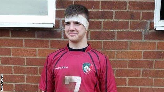 Taylor Gough: Leicester Tigers fundraising after forward suffers