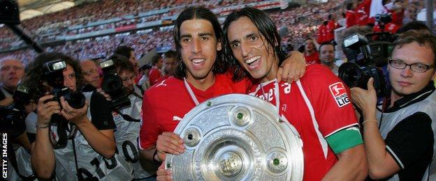 Sami Khedira and Fernando Meira