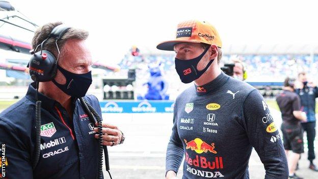 Christian Horner et Max Verstappen