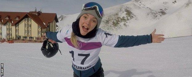 Ellie Soutter pictured during the Youth Olympic Winter