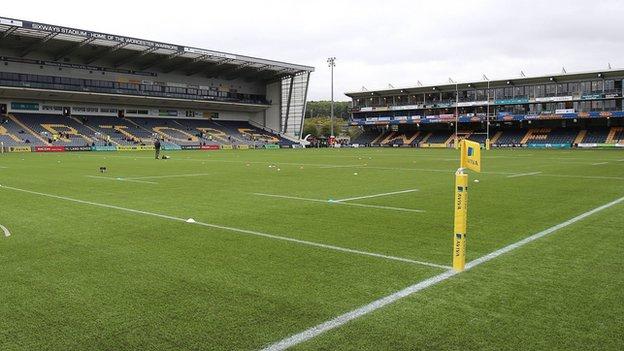 Worcester Warriors' home ground of Sixways