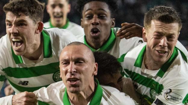 Celtic net in stoppage time after Hamilton fright to go two points clear