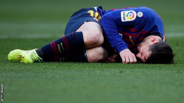 Messi's last competitive appearance for Barcelona was on 25 May