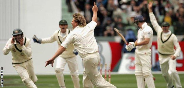 Warne's 700th Test wicket