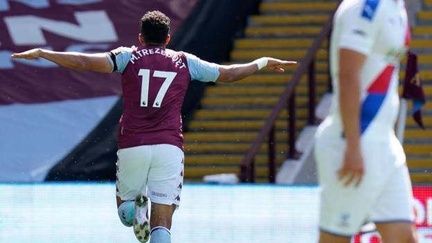 Aston Villa beat Palace to boost survival hopes