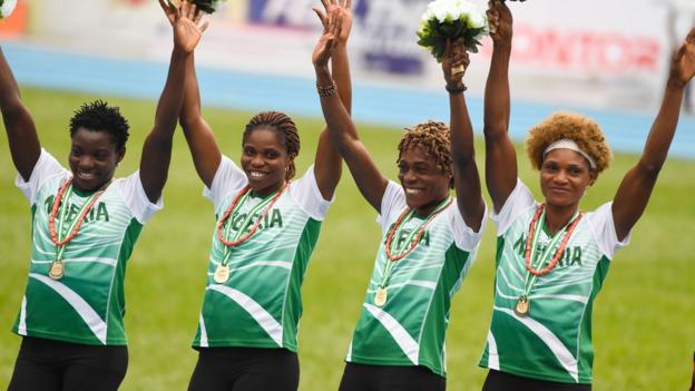 Nigeria's women's 4x400m team