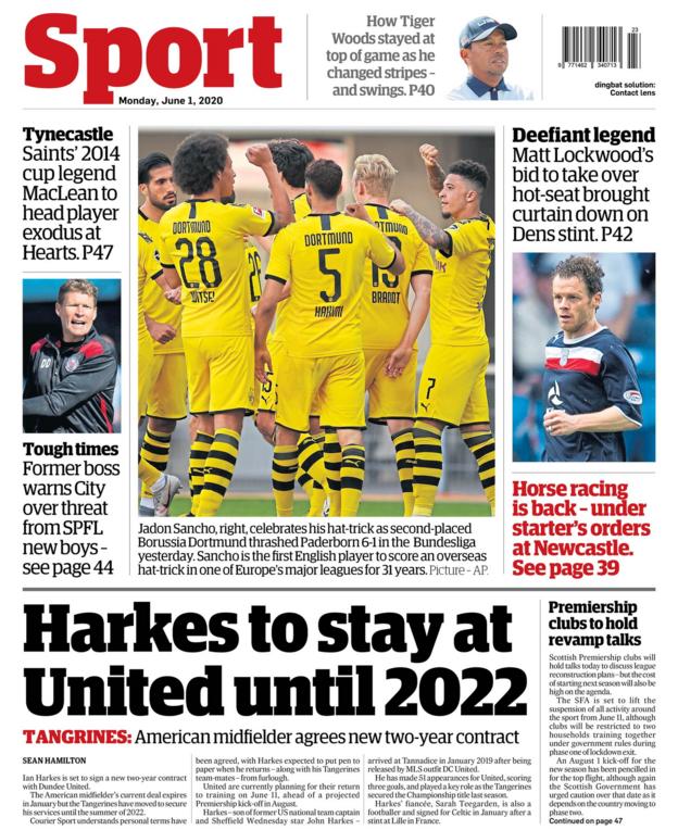 The Courier back page on 1 June 2020
