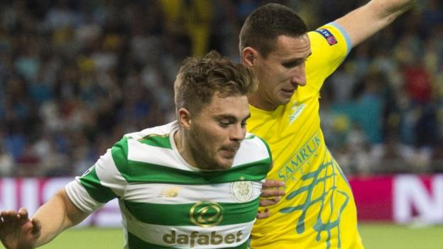 Champions League: Defeat in Astana is ‘wake-up call’ – James Forrest