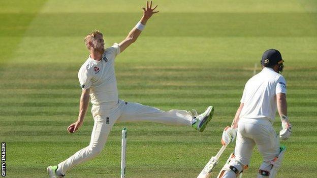 Olly Stone made his Test debut for England in the win over Ireland at Lord's