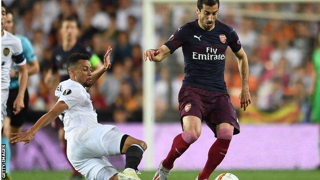 Arsenal's Henrikh Mkhitaryan to miss Europa League final over safety fears, Arsenal