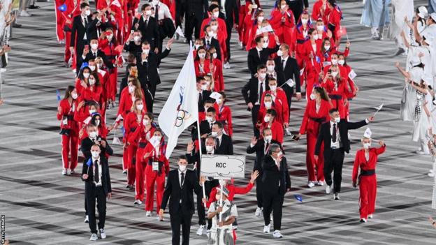 Russia team arriving at Tokyo 2020