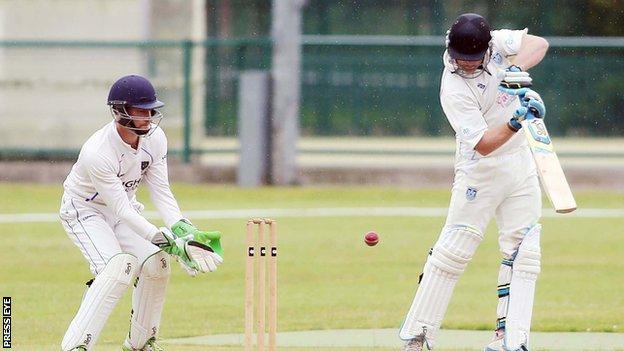 Action from the Ulster Bank Premier League game between Carrick and CIYMS