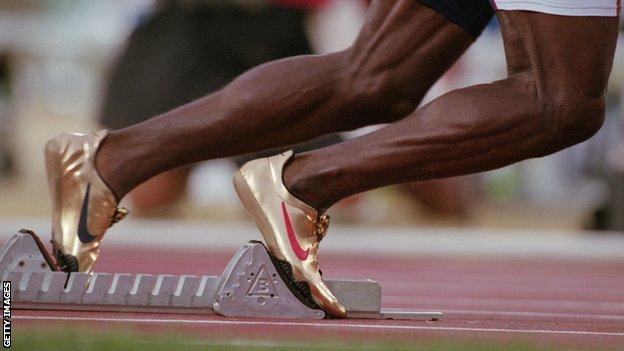 michael johnson track shoes