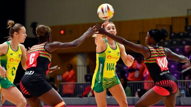 Liz Watson (Captain) of Australia during the Netball World Cup 2023