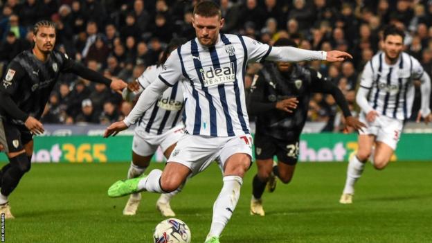John Swift's controversial late first-half penalty was his ninth goal of the season for Albion