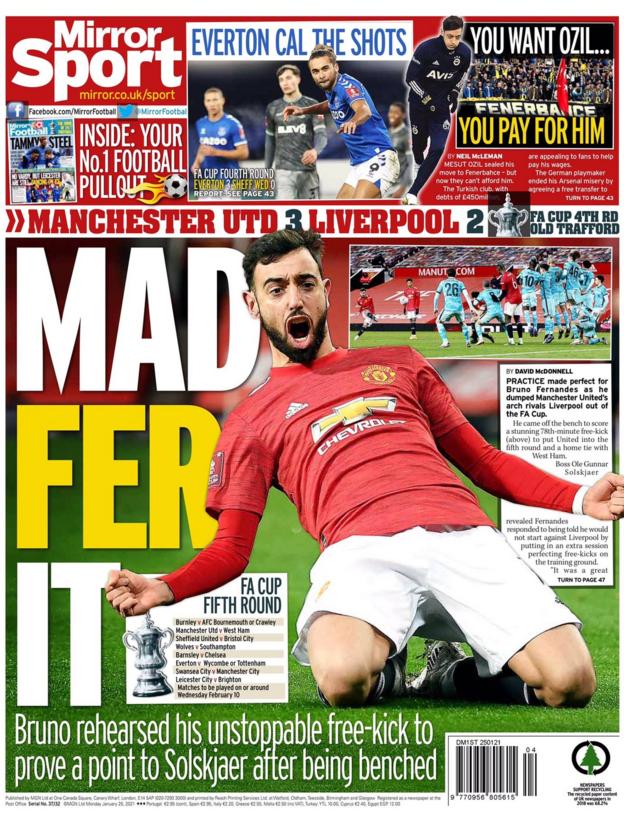 Monday's back pages - BBC Sport