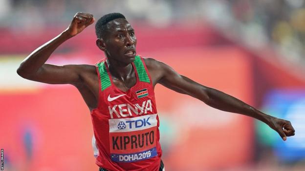 Kenyan athlete Conseslus Kipruto