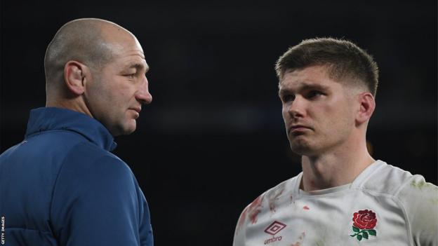 Steve Borthwick looks astatine  Owen Farrell