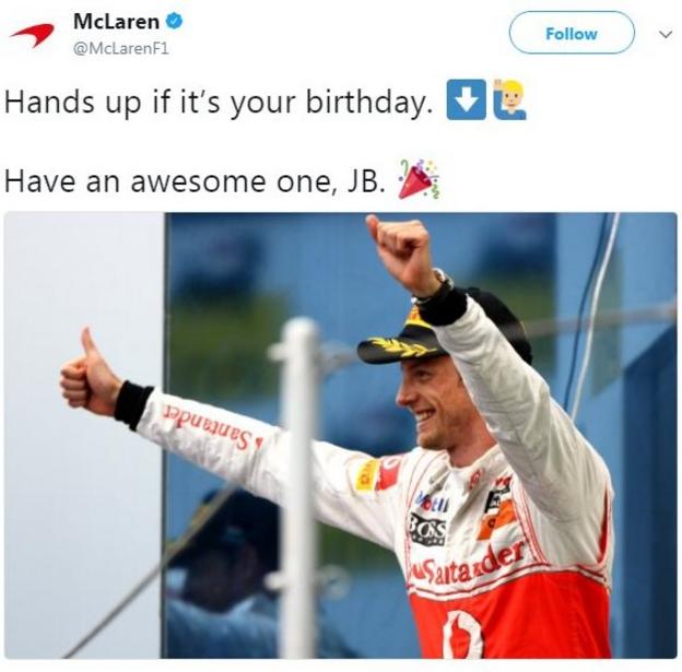 McLaren on Twitter